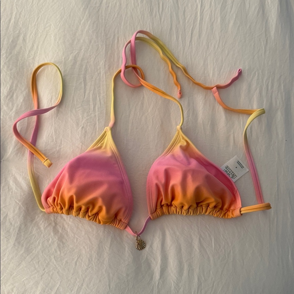 Wild Fable Pink and Orange Bikini Top